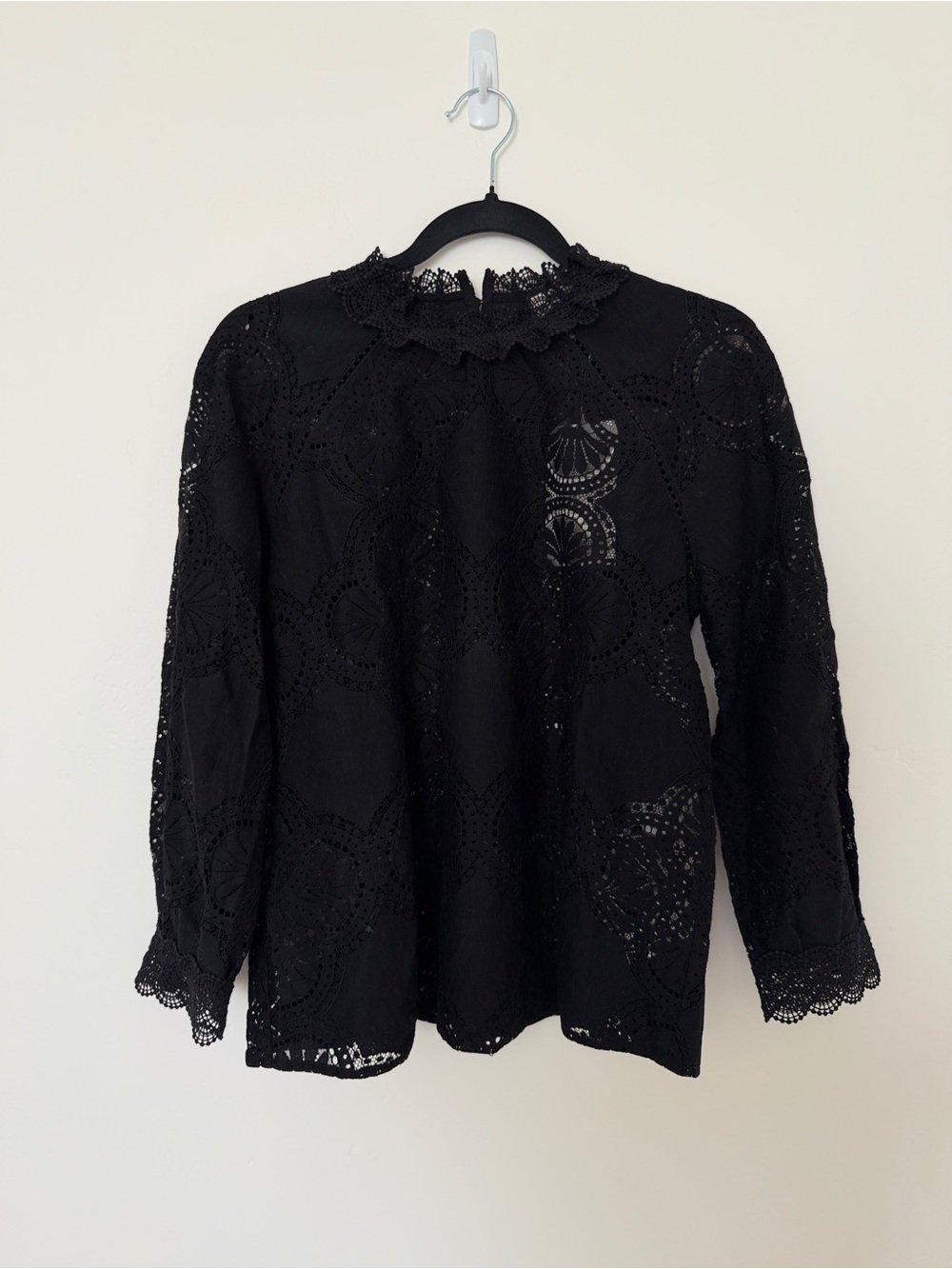 NWT Sezane Blouse Bianca Noir - Picture 5 of 9